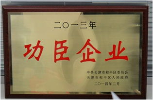中農集團天津公司連續三年獲 和平區功臣企業 稱號